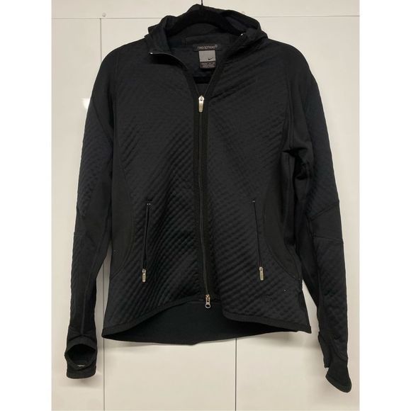 Nike Sphere Thermal Jacket Black Quilted Full Zip Women's Size Medium 8-10 - Picture 1 of 13